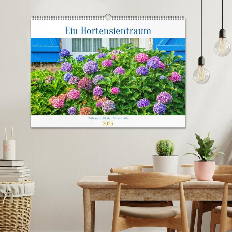 Produktbild: Ein Hortensientraum (Wandkalender 2026 DIN A2 quer), CALVENDO Monatskalender