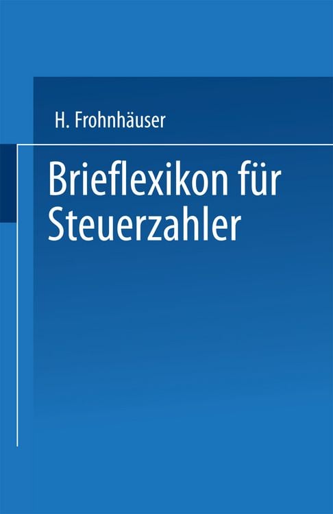 Produktbild: Brieflexikon f&uuml;r Steuerzahler