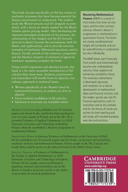 Produktbild: Stochastic Calculus for Finance