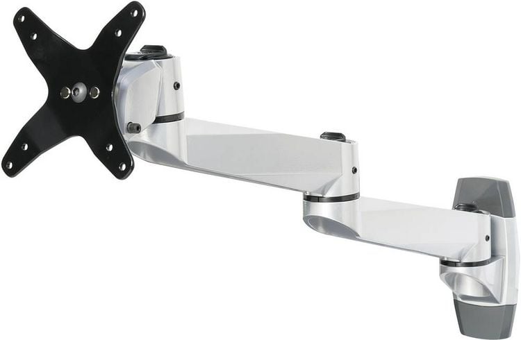 Produktbild: SpeaKa Professional SP-1624856 SuperSwivel Monitor-Wandhalterung 1 Display(s) 25,4cm (10\") - 76,2cm (30\") Silber-Schwarz Neigbar