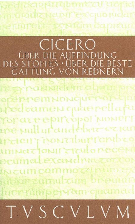 Produktbild: &Uuml;ber die Auffindung des Stoffes / De inventione