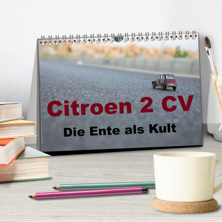 Produktbild: Citroen 2 CV Kult um die Ente (Tischkalender 2025 DIN A5 quer), CALVENDO Monatskalender