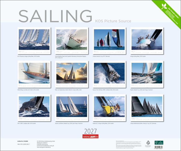 Produktbild: Sailing Kalender 2027