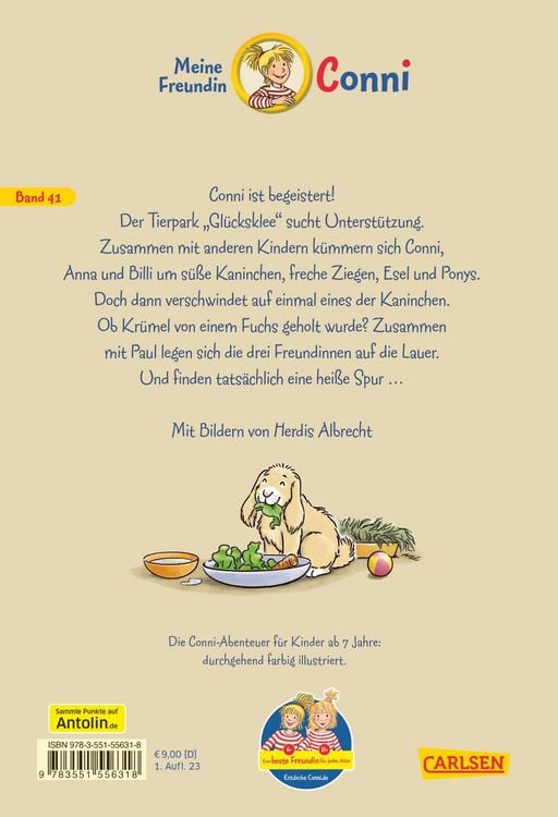 Produktbild: Conni Erz&auml;hlb&auml;nde 41: Conni und das geklaute Kaninchen