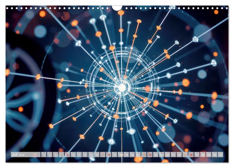 Produktbild: Quantenmechanik von Bits zu Qubits (Wandkalender 2026 DIN A3 quer), CALVENDO Monatskalender