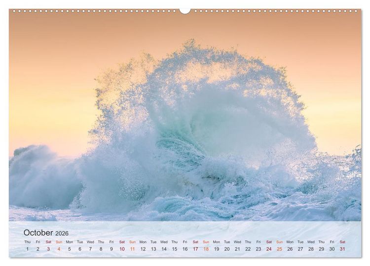 Produktbild: Melody of the waves (High Quality Premium Wall Calendar 2026 DIN A2 landscape),CALVENDO 12 Month Wall Calendar
