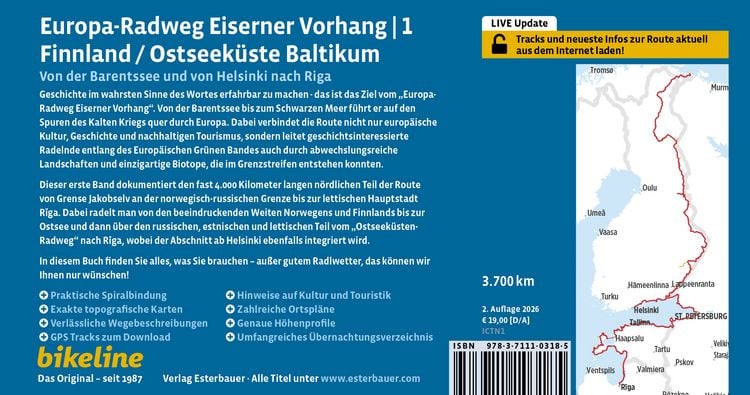 Produktbild: Europa-Radweg Eiserner Vorhang / Europa-Radweg Eiserner Vorhang 1 Finnland / Ostseek&uuml;ste Baltikum
