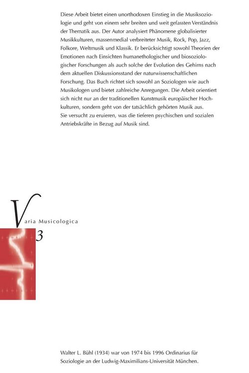 Produktbild: Musiksoziologie