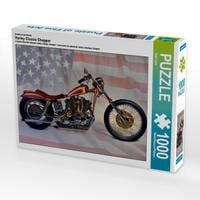 Produktbild: CALVENDO Puzzle Harley Classic Chopper 1000 Teile Lege-Gr&ouml;&szlig;e 64 x 48 cm Foto-Puzzle Bild von Ingo Laue