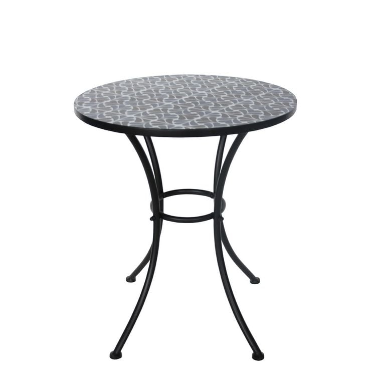 Produktbild: HTI-Living Gartentisch Celia "Black and White" Metall Gartentisch Celia "Black and White" Metall