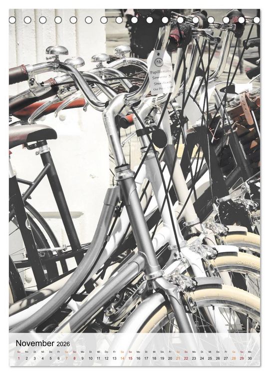 Produktbild: Fahrrad Alltag (Tischkalender 2026 DIN A5 hoch), CALVENDO Monatskalender