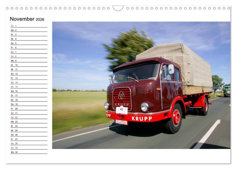 Produktbild: Klassische Lastkraftwagen (Wandkalender 2026 DIN A3 quer), CALVENDO Monatskalender