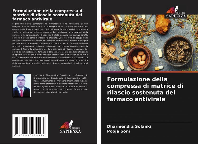 Produktbild: Formulazione della compressa di matrice di rilascio sostenuta del farmaco antivirale