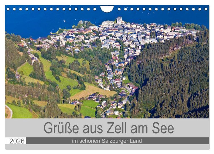 Produktbild: Gr&uuml;&szlig;e aus Zell am See (Wandkalender 2026 DIN A4 quer), CALVENDO Monatskalender