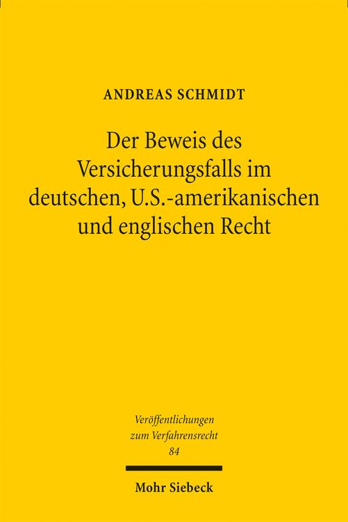 Produktbild: Der Beweis des Versicherungsfalls im deutschen, U.S.-amerikanischen und englischen Recht