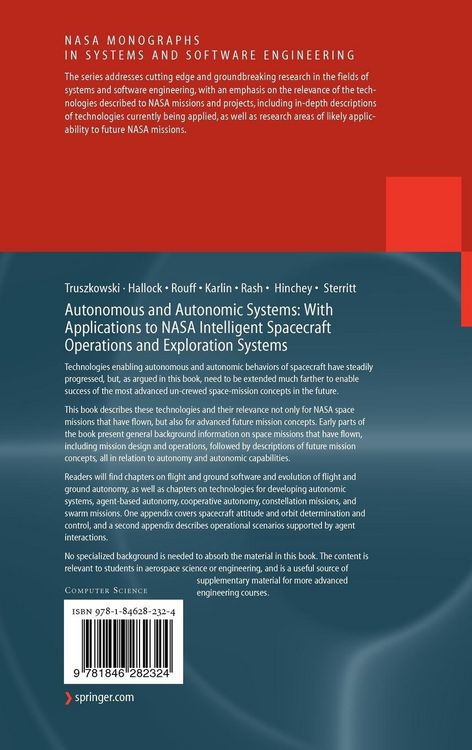 Produktbild: Autonomous and Autonomic Systems: With Applications to NASA Intelligent Spacecraft Operations and Exploration Systems