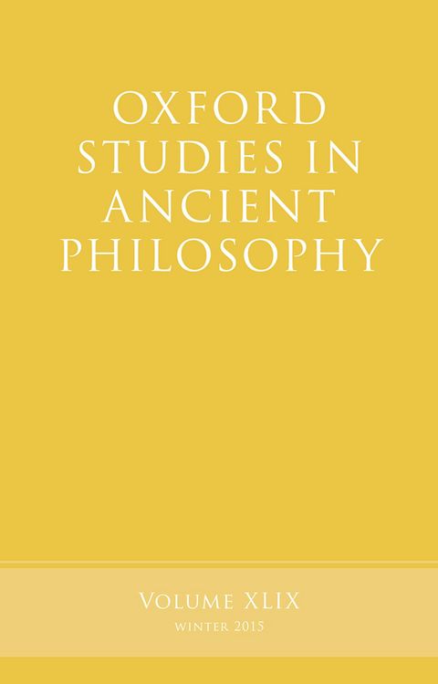 Produktbild: Oxford Studies in Ancient Philosophy, Volume 49