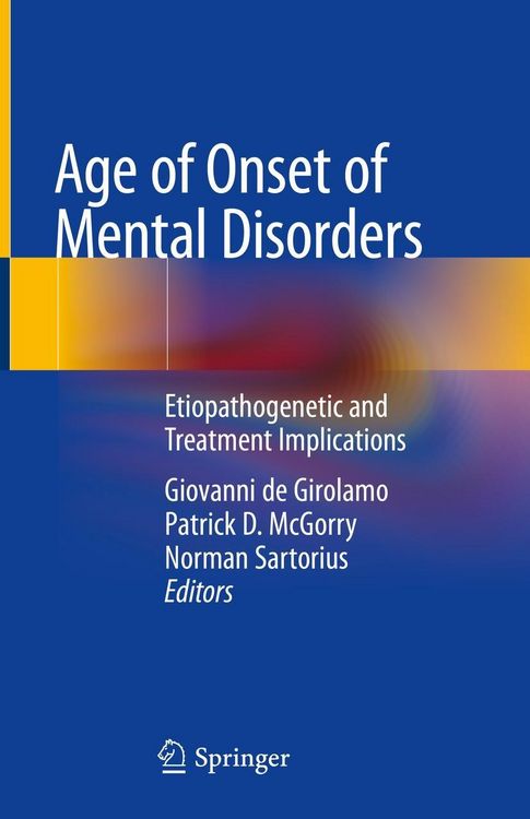 Produktbild: Age of Onset of Mental Disorders