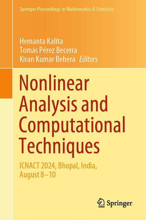 Produktbild: Nonlinear Analysis and Computational Techniques