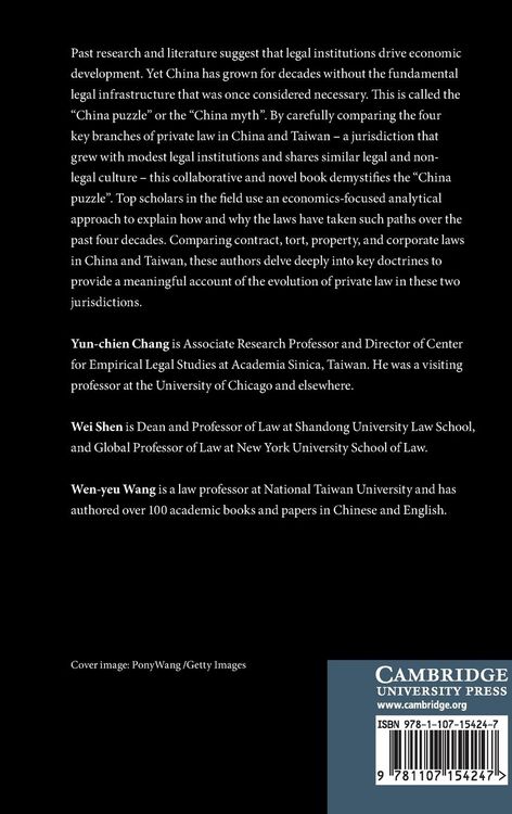 Produktbild: Private Law in China and Taiwan