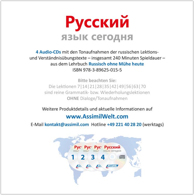 Produktbild: ASSiMiL Russisch ohne M&uuml;he heute - Audio-CDs