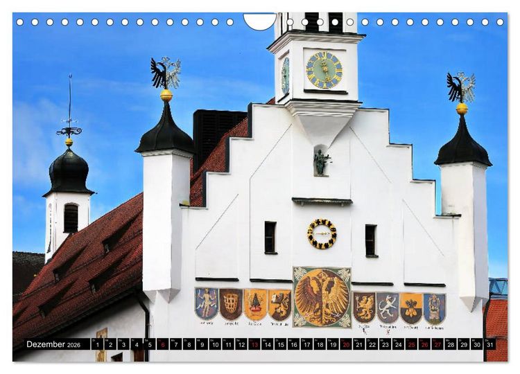 Produktbild: Kempten im Allg&auml;u, die &auml;lteste Stadt Deutschlands (Wandkalender 2026 DIN A4 quer), CALVENDO Monatskalender