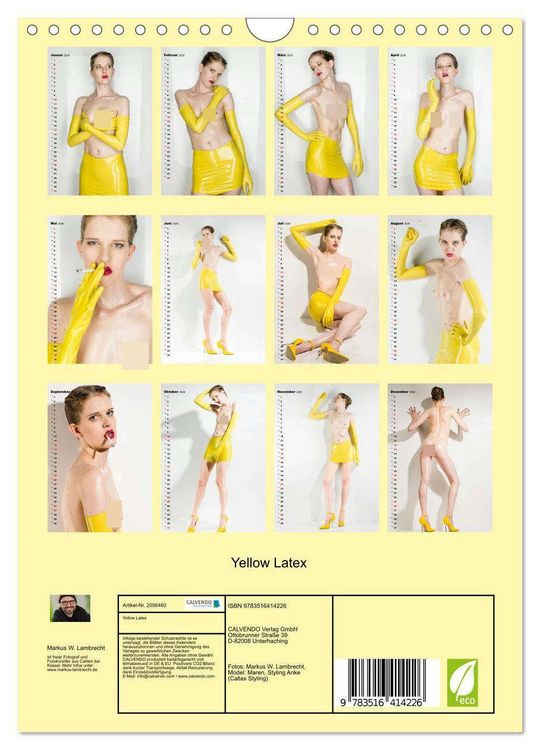 Produktbild: Yellow Latex (Wandkalender 2026 DIN A4 hoch), CALVENDO Monatskalender