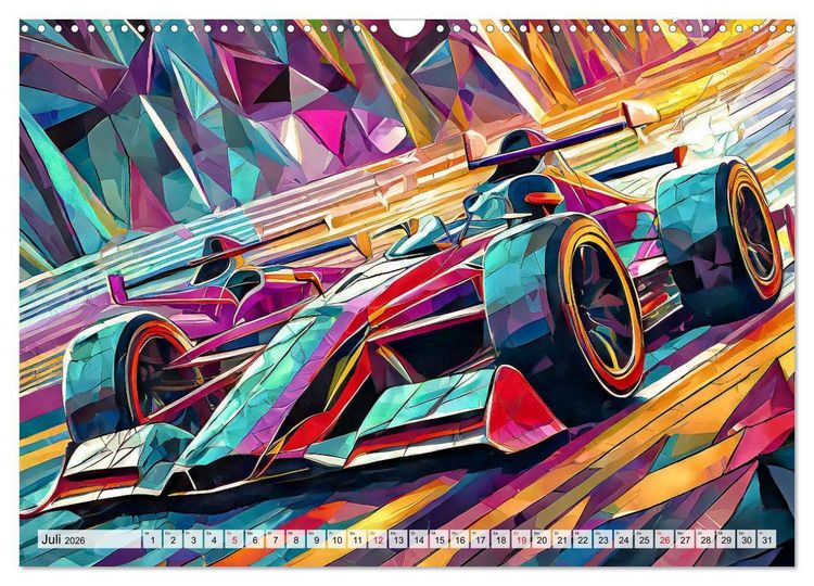 Produktbild: Motoren-Panorama (Wandkalender 2026 DIN A3 quer), CALVENDO Monatskalender