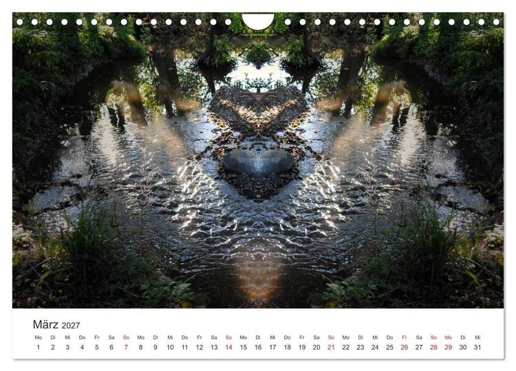 Produktbild: Spiegelwelten - Natur anders sehen (Wandkalender 2027 DIN A4 quer), CALVENDO Monatskalender