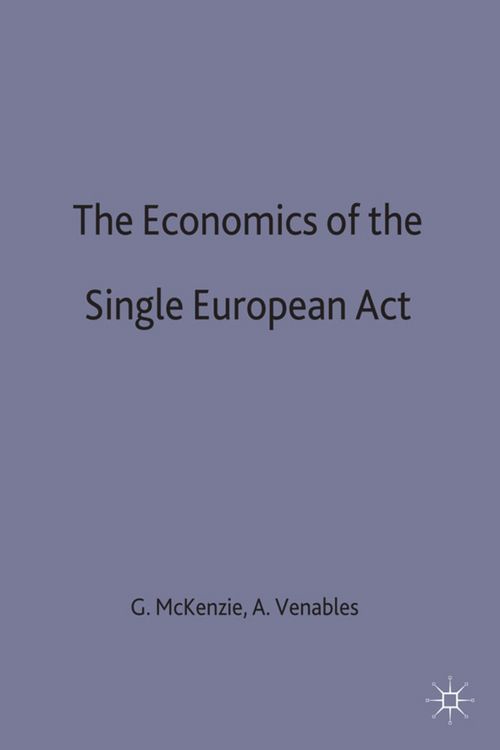 Produktbild: The Economics of the Single European Act