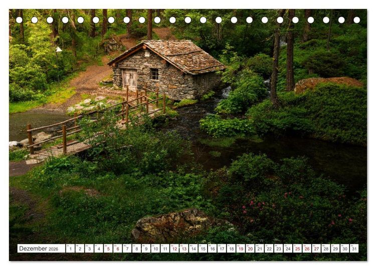 Produktbild: Natur im Aostatal (Tischkalender 2026 DIN A5 quer), CALVENDO Monatskalender