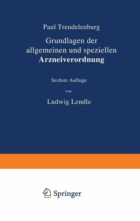 Produktbild: Grundlagen der allgemeinen und speziellen Arzneiverordnung
