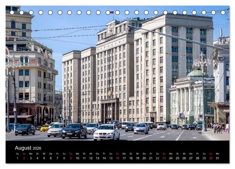 Produktbild: Moskau 2026 (Tischkalender 2026 DIN A5 quer), CALVENDO Monatskalender