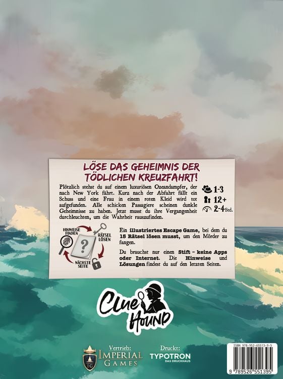 Produktbild: Mord auf hoher See - ein R&auml;tselheft von Cluehound