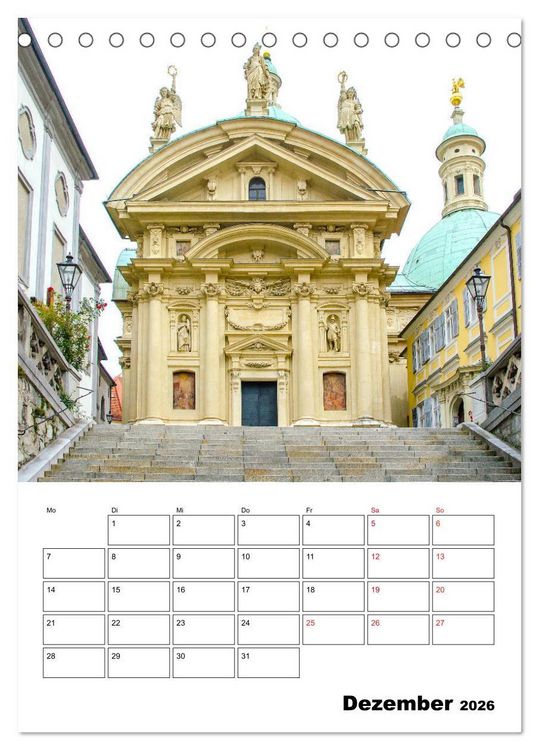 Produktbild: Graz - faszinierende Stadt (Tischkalender 2026 DIN A5 hoch), CALVENDO Monatskalender