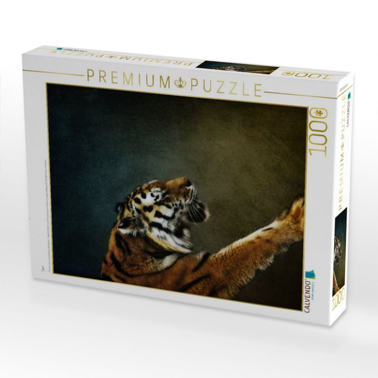 Produktbild: CALVENDO Puzzle Tiger | 1000 Teile Lege-Gr&ouml;&szlig;e 64x48cm Foto-Puzzle f&uuml;r gl&uuml;ckliche Stunden