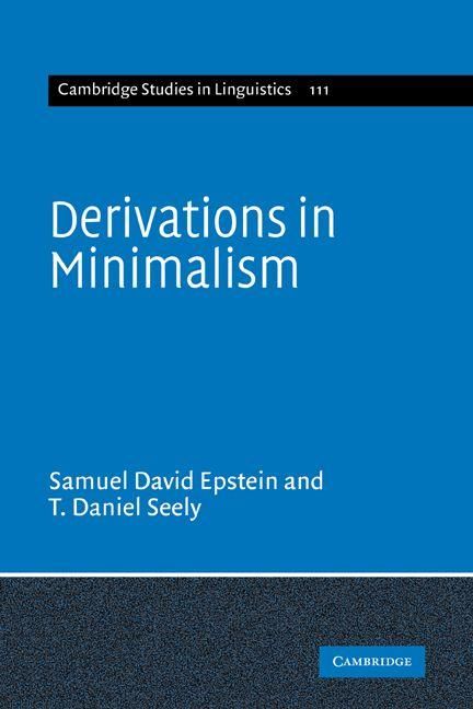 Produktbild: Derivations in Minimalism