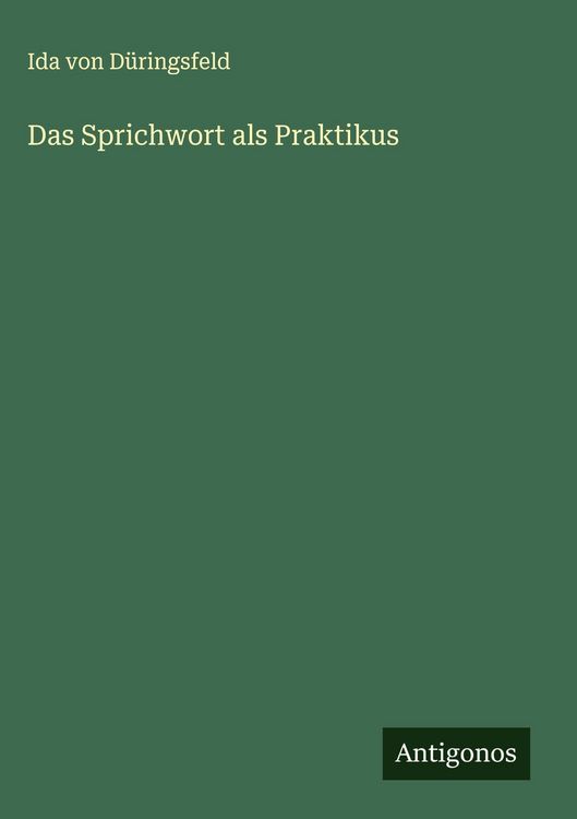 Produktbild: Das Sprichwort als Praktikus