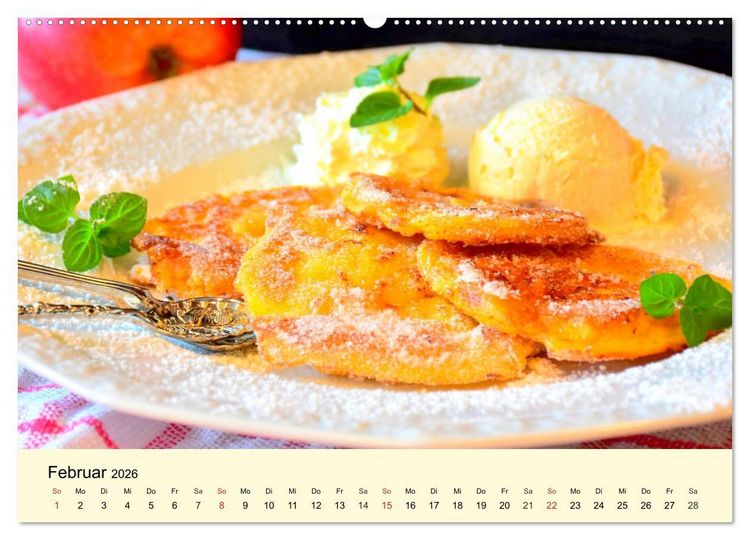 Produktbild: Saftig-knackige &Auml;pfel und k&ouml;stliche S&uuml;&szlig;speisen (hochwertiger Premium Wandkalender 2026 DIN A2 quer), Kunstdruck in Hochglanz