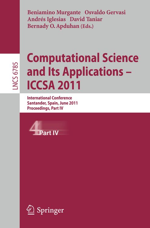 Produktbild: Computational Science and Its Applications - ICCSA 2011