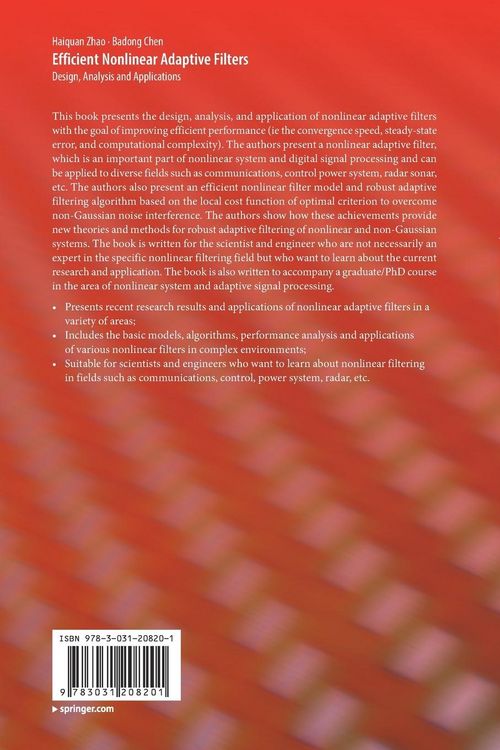Produktbild: Efficient Nonlinear Adaptive Filters