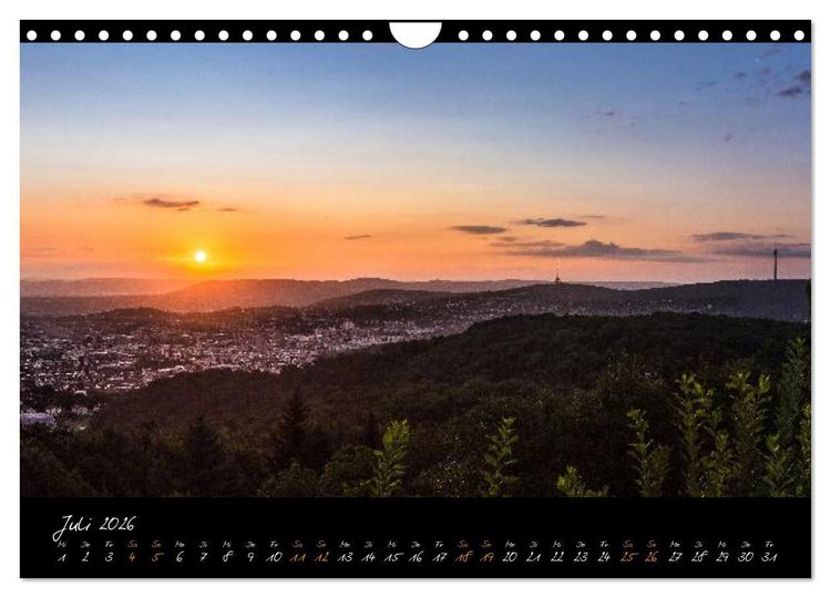 Produktbild: STUTTGART 2026 auf den zweiten Blick (Wandkalender 2026 DIN A4 quer), CALVENDO Monatskalender