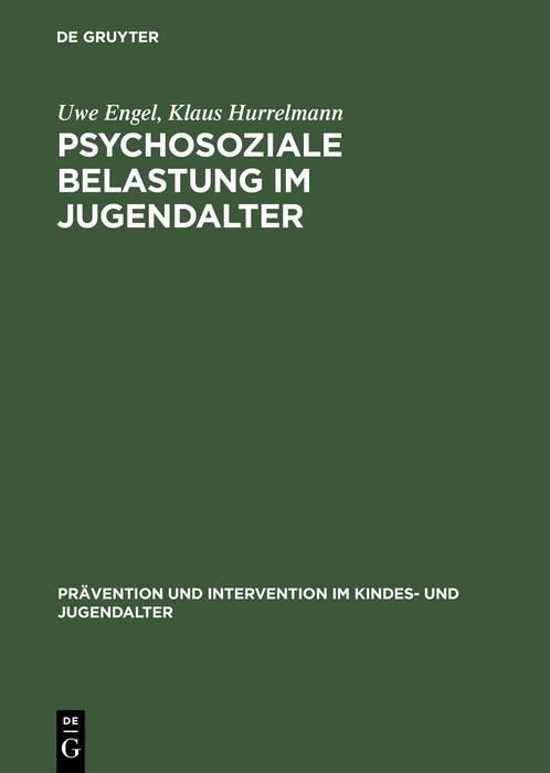 Produktbild: Psychosoziale Belastung im Jugendalter