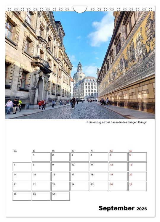 Produktbild: Prachtvolles Dresden (Wandkalender 2026 DIN A4 hoch), CALVENDO Monatskalender