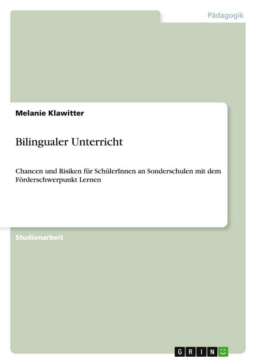 Produktbild: Bilingualer Unterricht