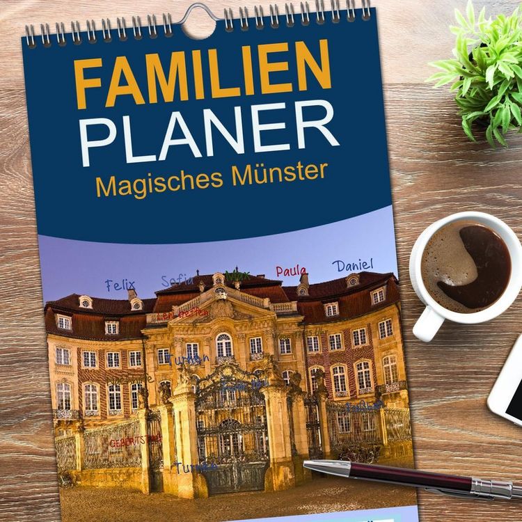 Produktbild: Familienplaner 2026 - Magisches M&uuml;nster mit 5 Spalten (Wandkalender, 21 x 45 cm) CALVENDO