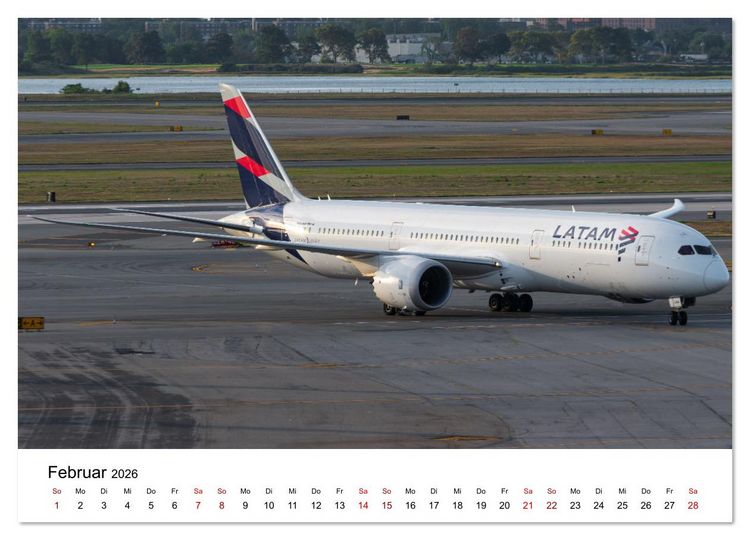 Produktbild: Boeing 787 Kalender (Wandkalender 2026 DIN A4 quer), CALVENDO Monatskalender