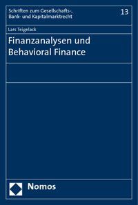 Produktbild: Finanzanalysen und Behavioral Finance