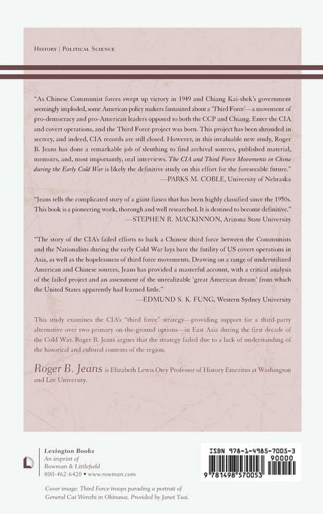 Produktbild: CIA and Third Force Movements in China during the Early Cold War