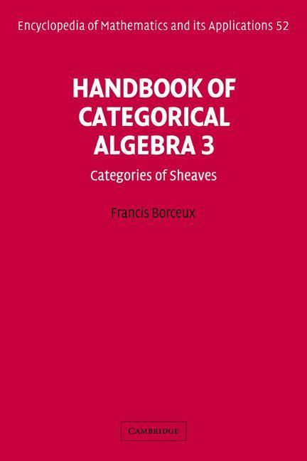 Produktbild: Handbook of Categorical Algebra